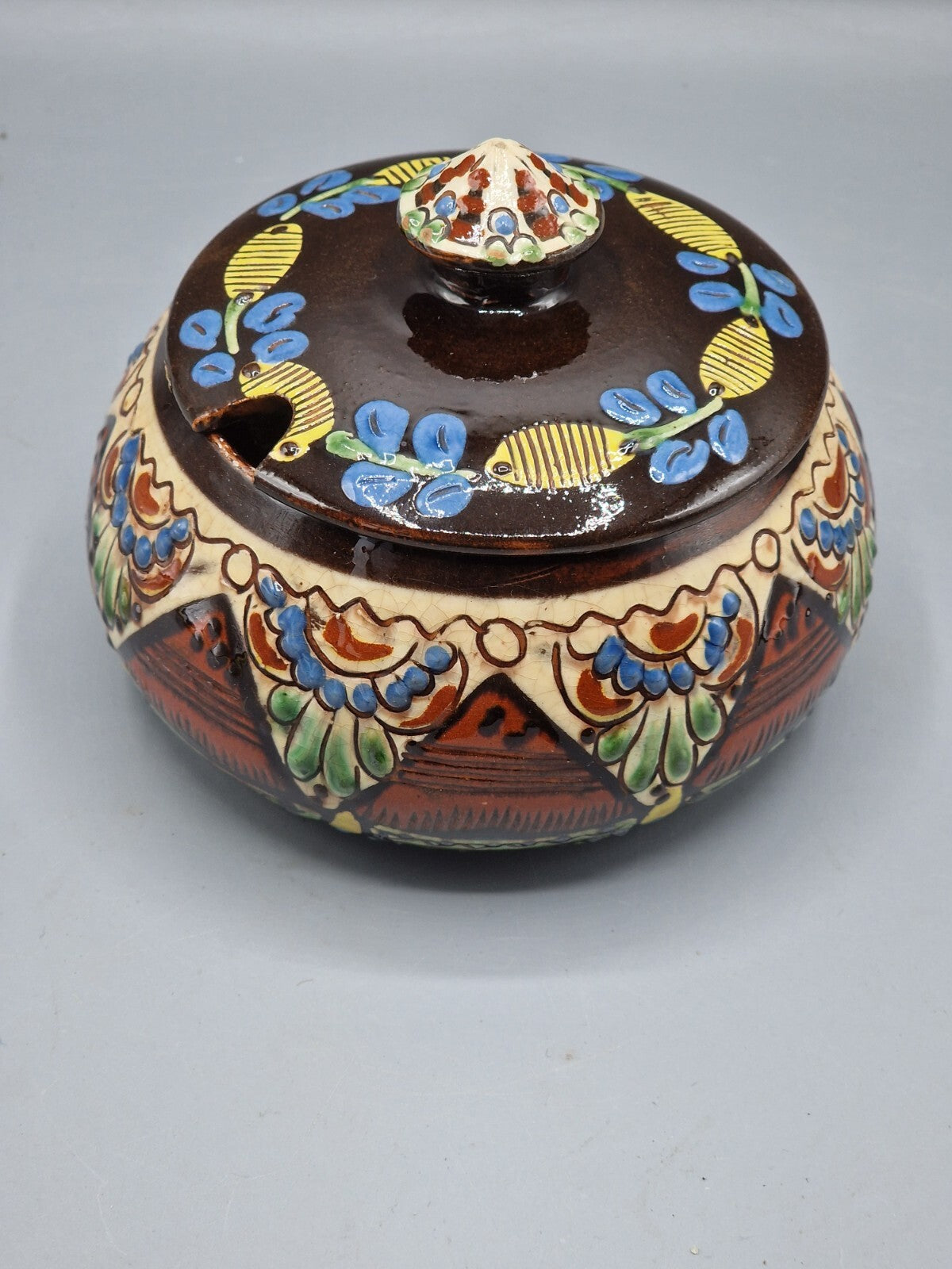 Keramik Zuckerdose, Kunst, Stylisch, Antiquität